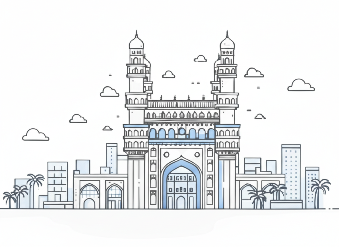 LaundryGo Service Areas Map - Hyderabad and Secunderabad laundry service coverage